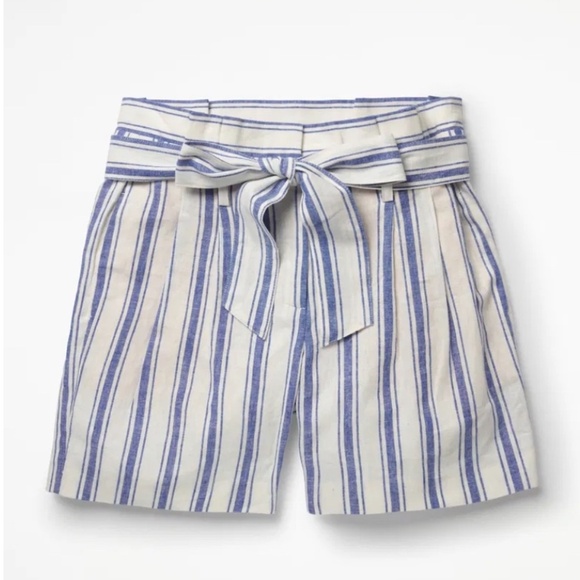 Boden St Ives Paperbag Linen Shorts - Picture 7 of 12